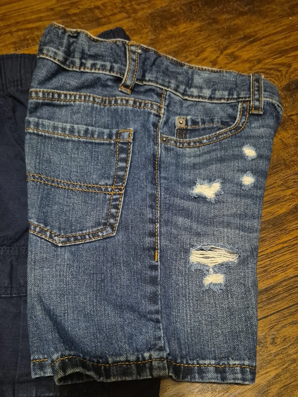 The Children's Place Cargo & Denim Short Pack - Black, Tan, Navy, Blue Denim